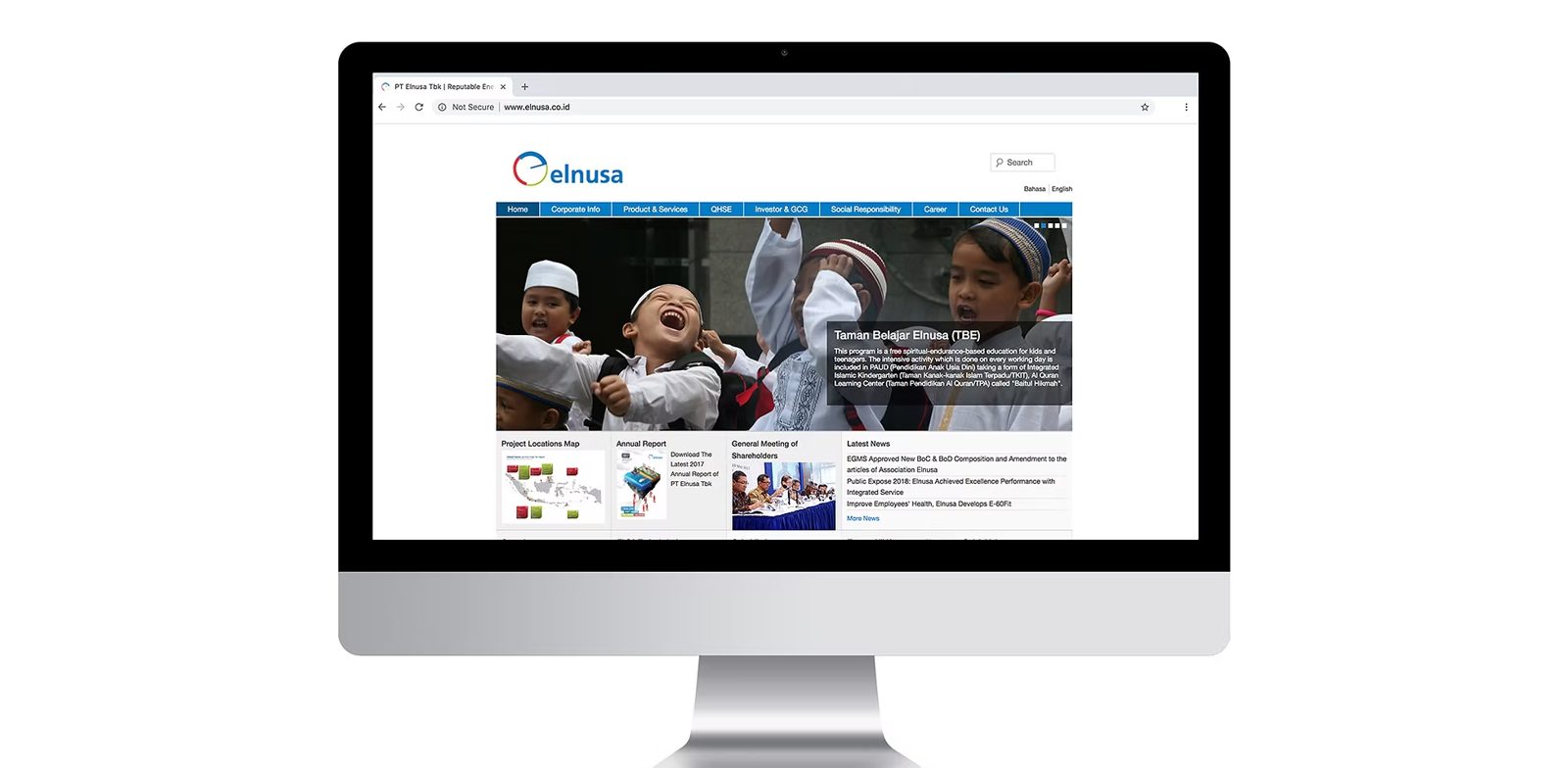 Website PT Elnusa Tbk
